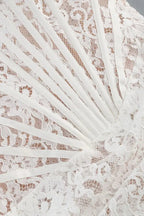 Lace Sheer Patchwork Strapless Floral Dress