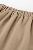 Khaki Wool Stand Collar Jacket