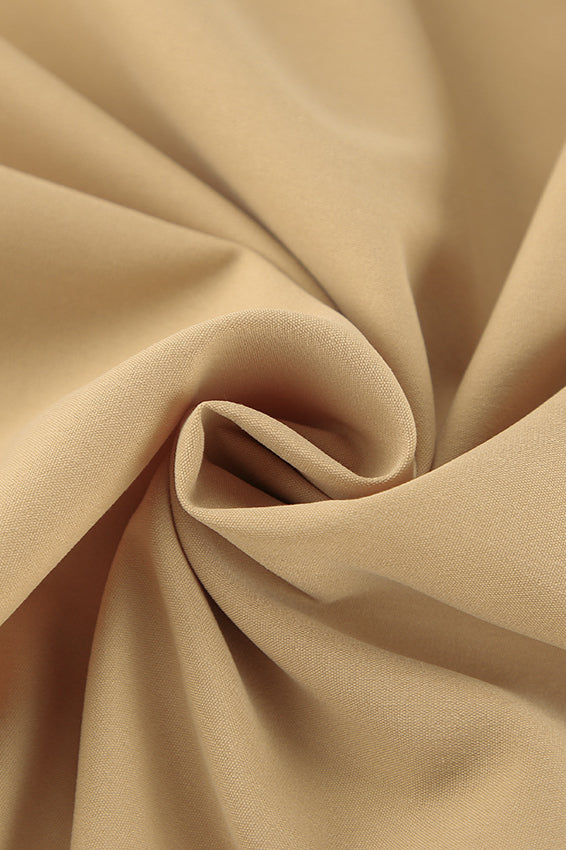 Vintage Solid Color Pleated Midi Skirt