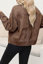 Long Sleeve Denim Work Coat