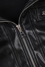 Vintage Waist Cinch Leather Jacket