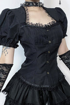 Lolita Layered Puff Sleeve Blouse