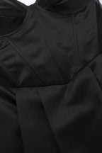 Elegant Strapless Satin Mini Dress