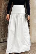 Cotton Basic Long Skirt