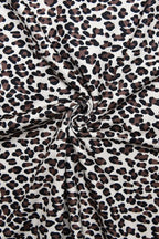 Halter Leopard Print Backless Mini Dress