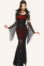 Vampire Witch Cosplay Maxi Dress Halloween Costume