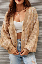 Plus Size Hollow Knit Cardigan