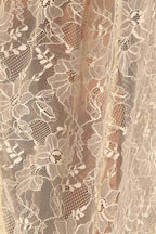 Sheer Lace Asymmetrical Ruffle Skirt