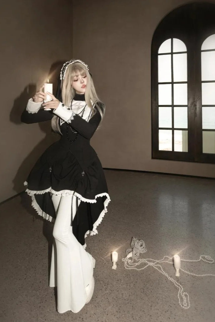 Halloween Gothic Cross Lolita Dress