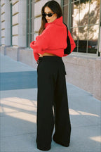 Adjustable Waist Side Pocket Loose Fit Jeans