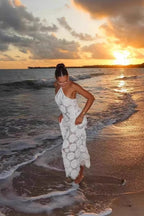 Jacquard Cutout Mermaid Bodycon Boho Dress