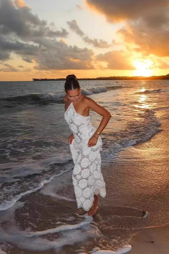 Jacquard Cutout Mermaid Bodycon Boho Dress