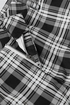 Vintage Plaid Wide Leg Cargo Pants