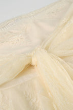 Vintage Lace Low Waist A-Line Skirt