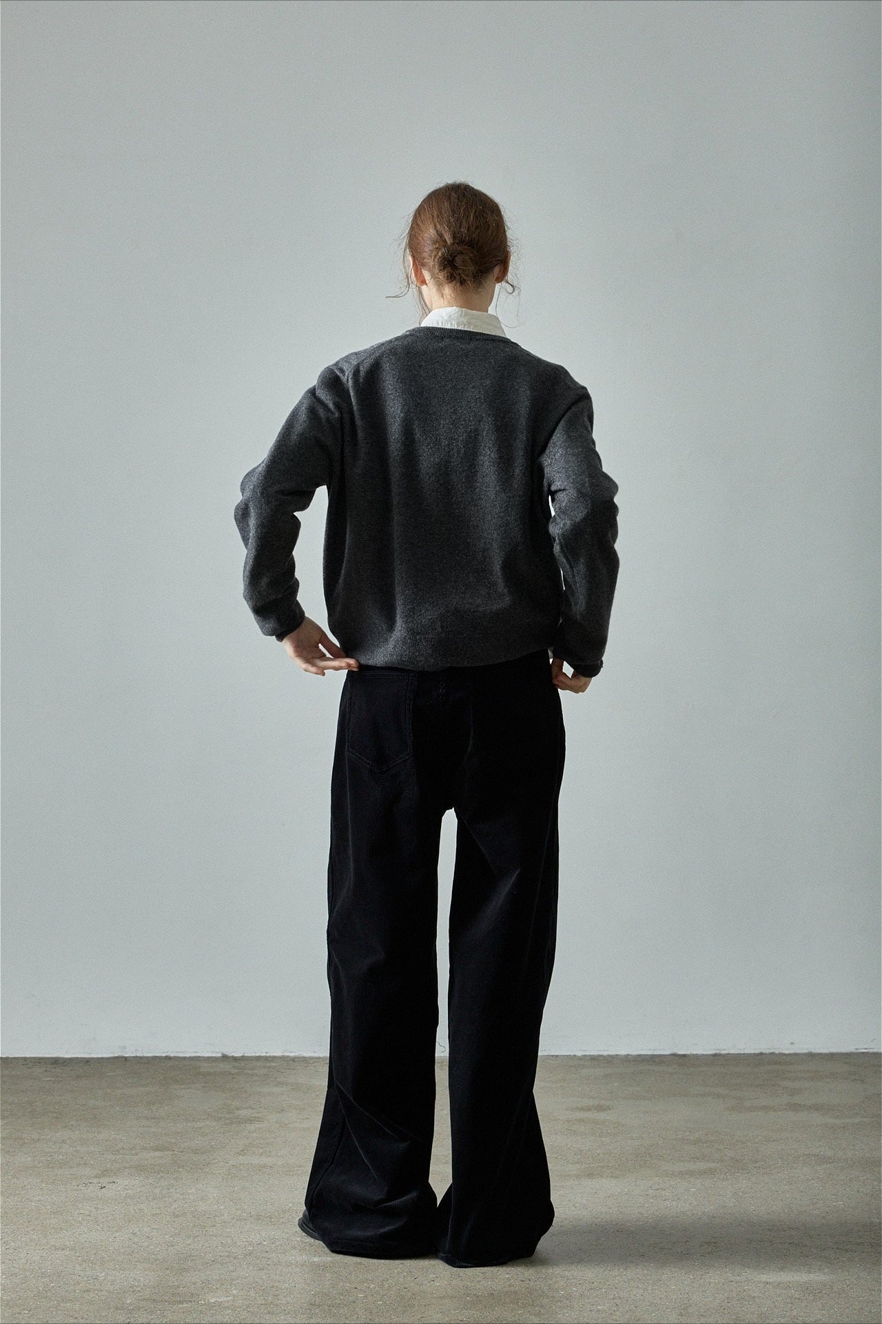 Corduroy High Waist Wide Leg Pants