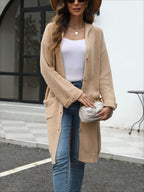 V-Neck Loose Knit Cardigan
