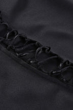 Cutout Lace-Up Bodycon Mini Dress