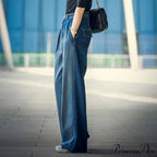 85kg Oversize High Waist Denim Baggy Wide Leg Wash Mother Spring Korean Vintage Straight Streetwear Jean