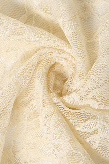 Lace Mesh High Waist Slit Skirt