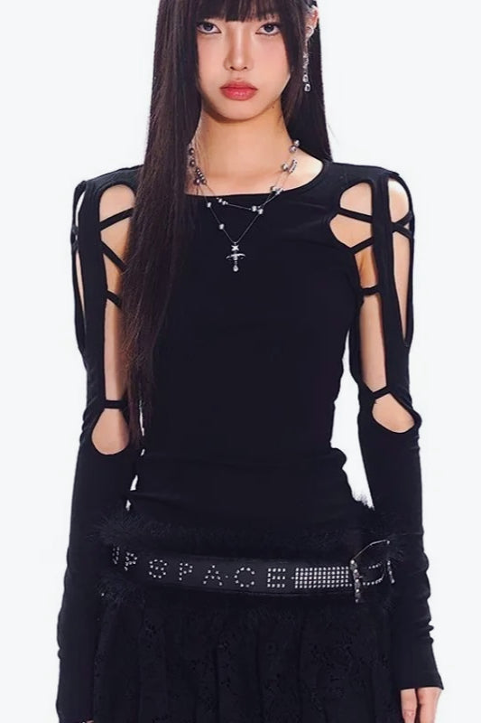 Y2K Gothic Print T-Shirt