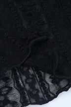 Sexy Lace Spliced Long Sleeve Knit Top