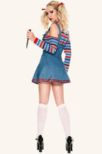 Evil Doll Circus Clown Halloween Costume