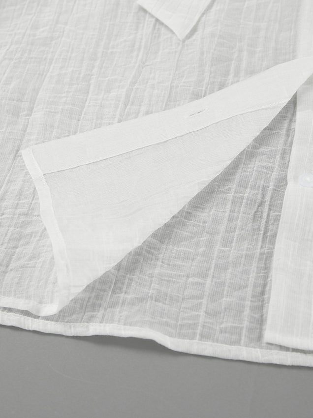 White Tencel Loose Bow Tie Bell Sleeve Blouse