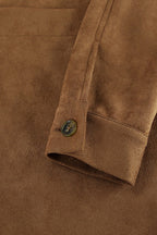Fashionable Brown Suede Jacket