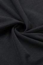 Sexy Lace-Up Cutout Black Long Sleeve Bodycon Maxi Dress