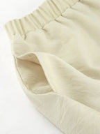 Ruffled Hem Tie Front Cardigan & Shorts Set Blouse