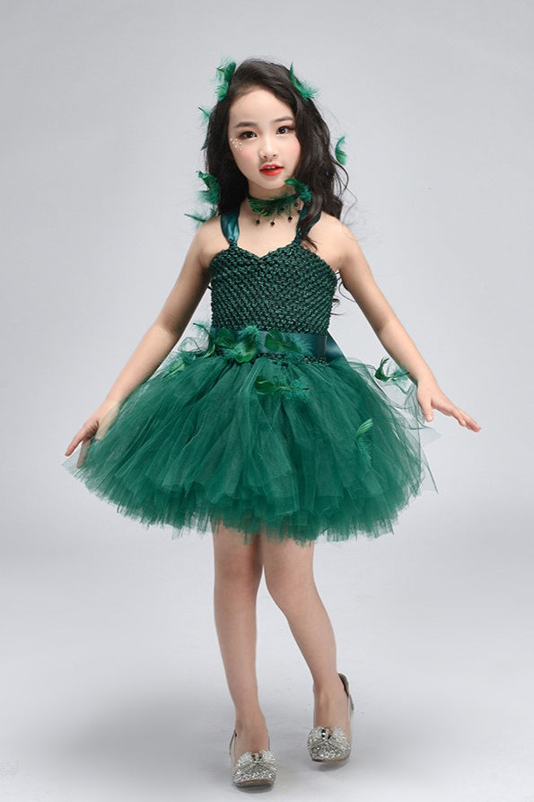 Forest Princess Dress Kid Halloween