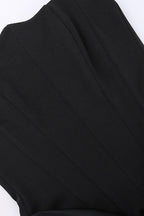 Pleated Bustier Bodycon Maxi Dress