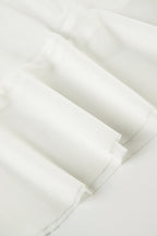 Mesh Panel Ruffle Tie Detail Maxi Skirt