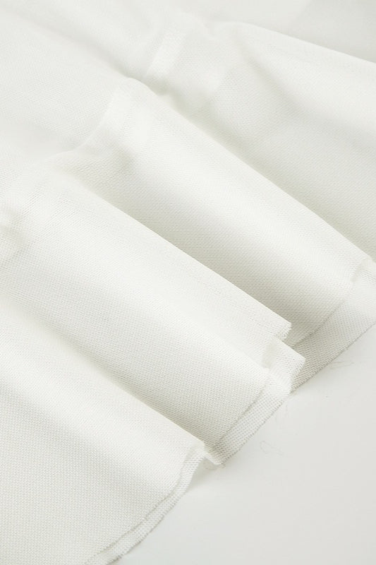 Mesh Panel Ruffle Tie Detail Maxi Skirt