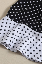 Color-Block Backless Tie-Back Cami Mini Dress