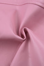 Pink Biker Style Bomber Coat