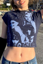 Graphic Portrait Crop T-Shirt