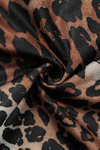 Leopard Cami V Neck Backless Mini Dress