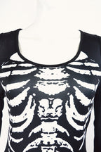 Halloween Skull Print Off-Shoulder Mini Dress