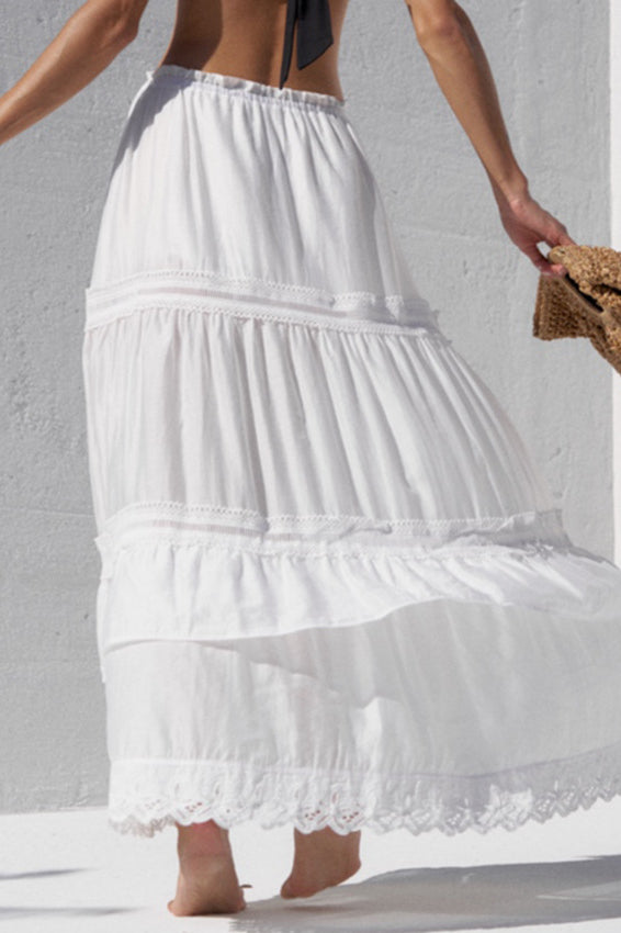 French Style White Ballerina Puff Skirt