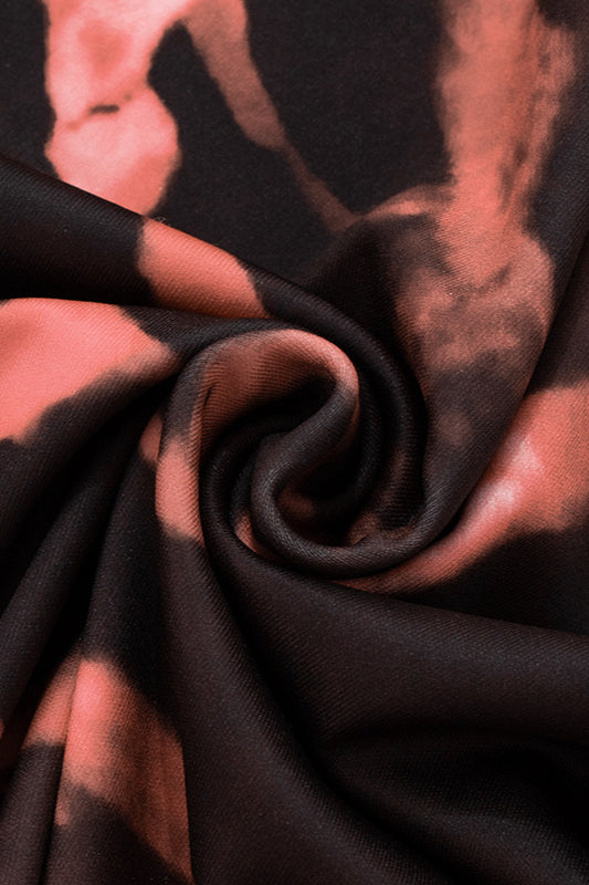 Abstract Print Strapless Bodycon Mini Dress