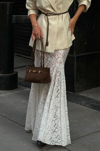 High Waist Lace Mermaid Skirt