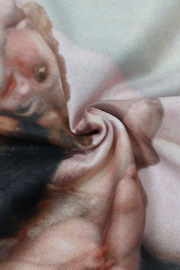 Printed Halter Backless Bodycon Mini Dress