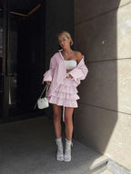 Chic Striped Blouse and Layered Blouse