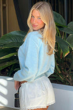 Knit Cropped Long Sleeve Sweater