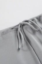 High Waist Tie Mermaid Maxi Skirt