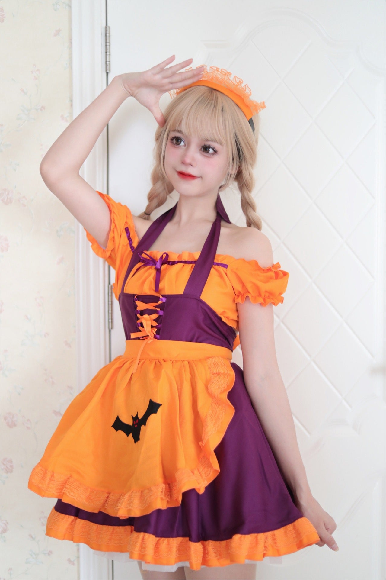 Vampire Bat Maid Cosplay Halloween Costume