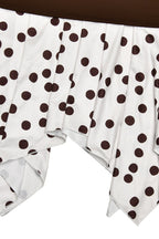 Asymmetrical Polka Dot Slim Skirt