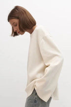 Backless Loose Fit Knit Blouse