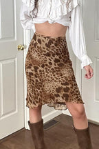 Retro Chic Leopard Tulle Skirt
